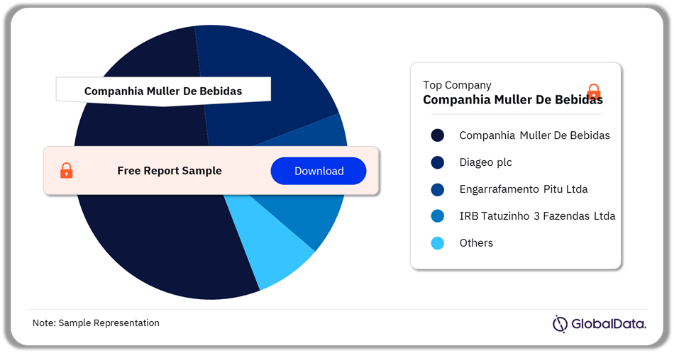 Brazil Spirits Market Analysis by Companies, 2023 (%)