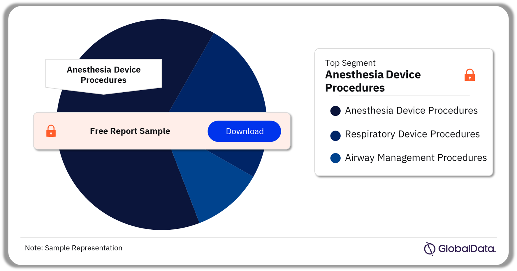 China Anesthesia and Respiratory Procedures Market Analysis by Segments, 2022 (%)