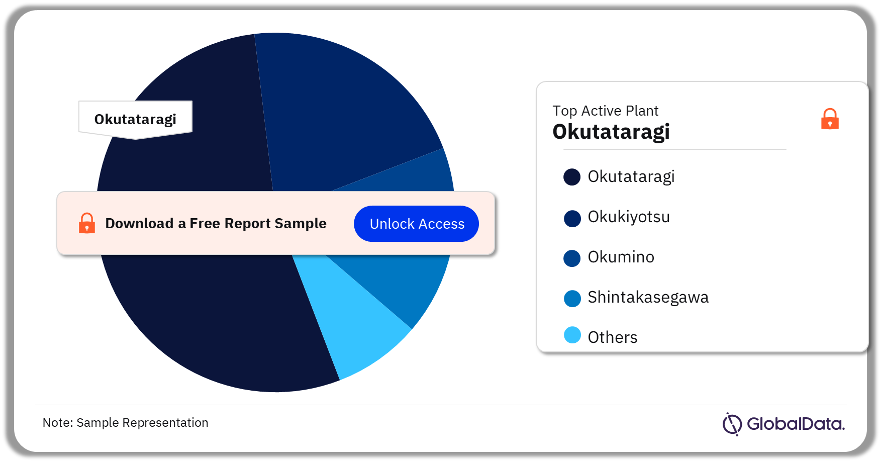 Japan Hydropower Market Analysis by Active Plants, 2023 (%)