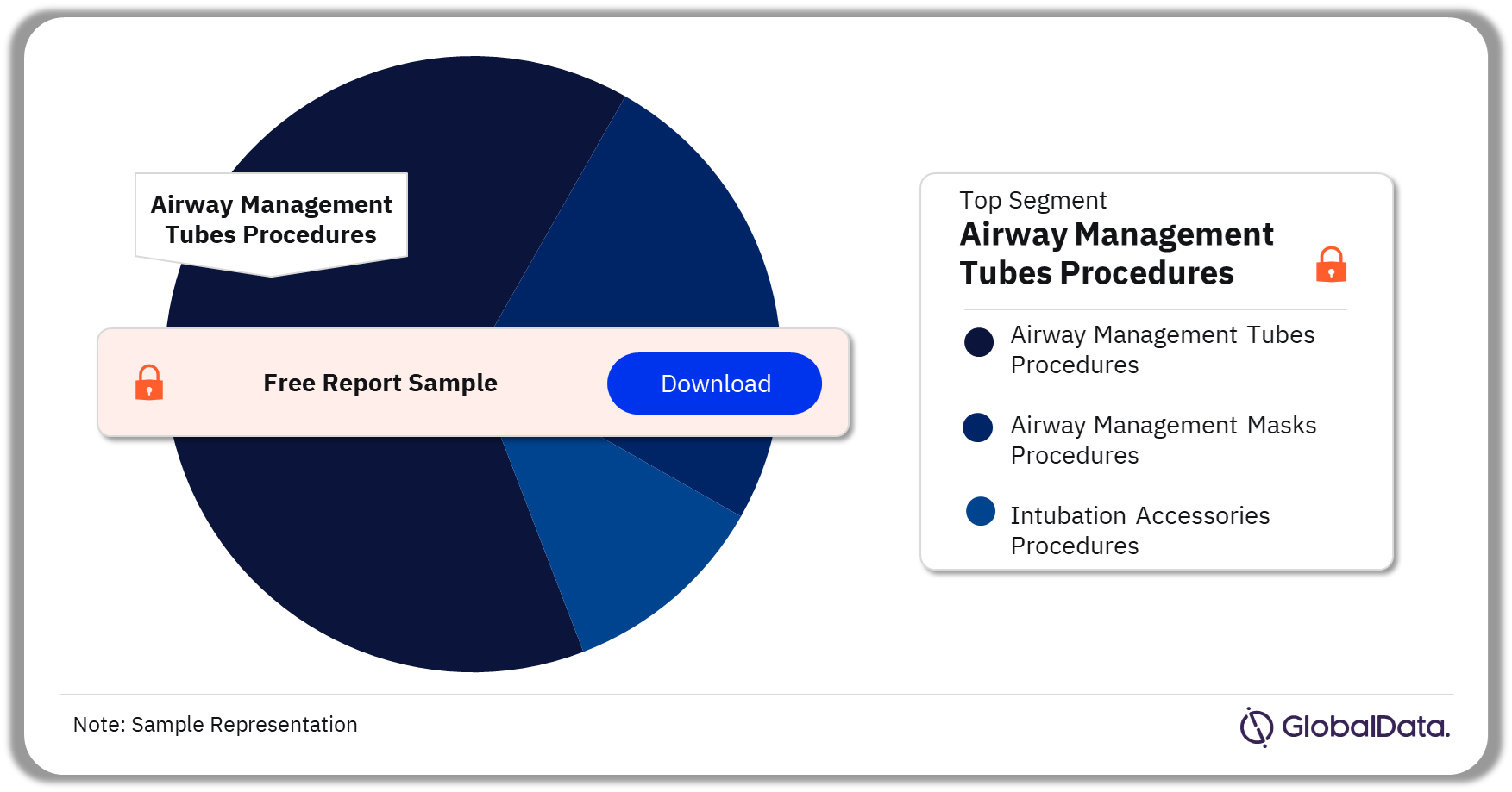 US Airway Management Procedures Market Analysis by Segments, 2022 (%)