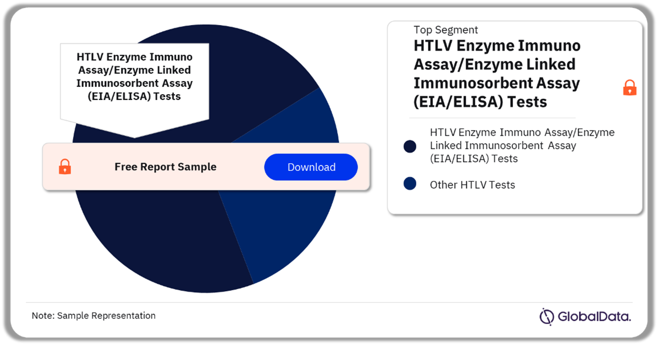 HTLV Tests Market Analysis by Segments, 2023 (%)