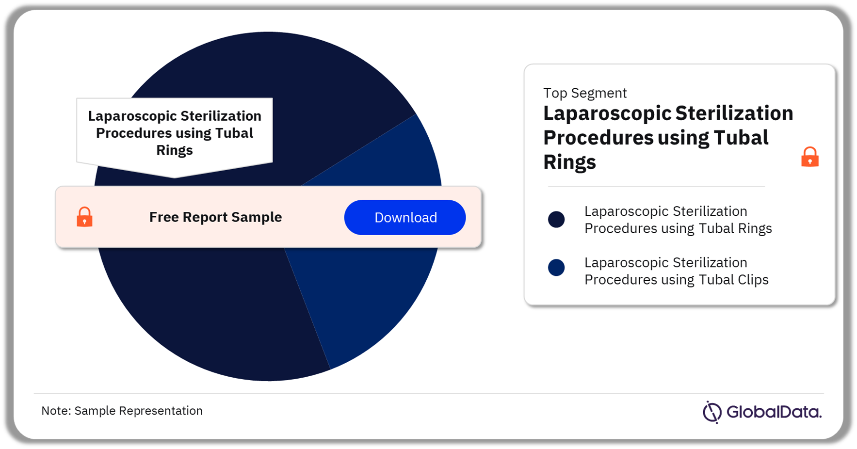 South Korea Laparoscopic Sterilization Procedures Market Analysis by Segments, 2022 (%)
