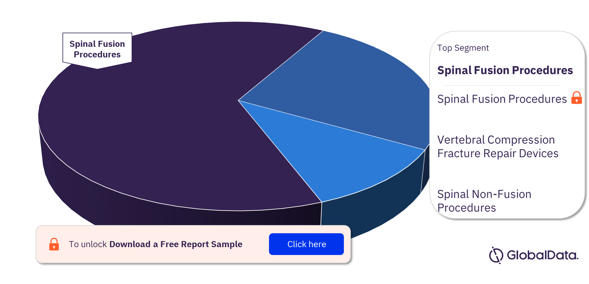 Spain Spinal Surgery Procedures Market Analysis by Segments, 2022 (%)