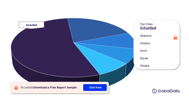 Turkey Haircare Market Analysis by Cities, 2021 (%)