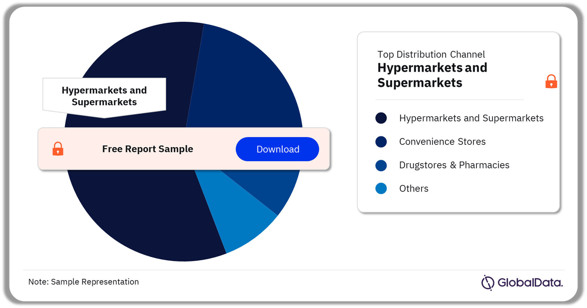 South Africa Baby Food Market Analysis by Distribution Channels, 2022 (%)
