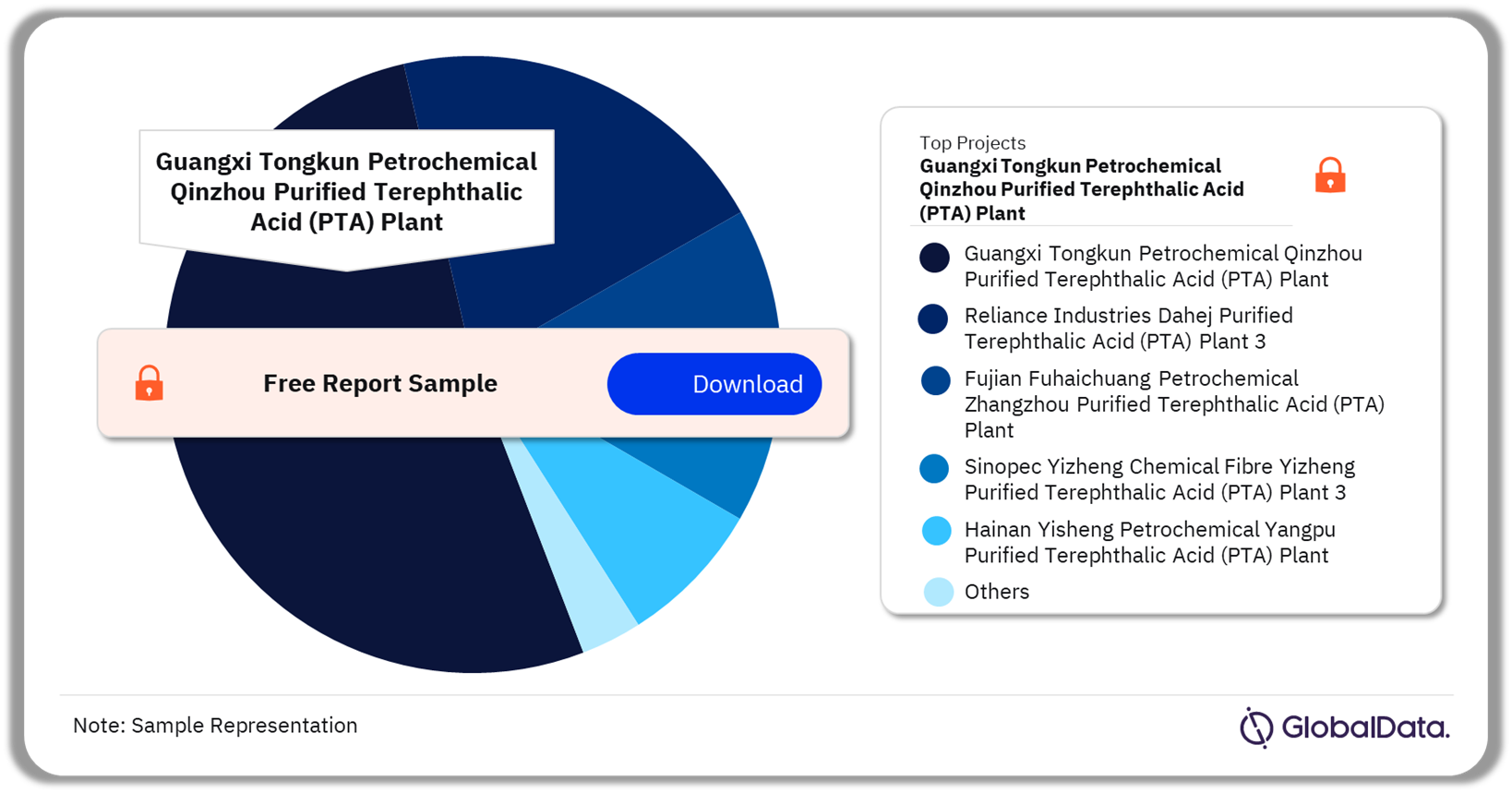 Top Purified Terephthalic Acid (PTA) Capacity and Capex Projects, 2024-2028 (%)