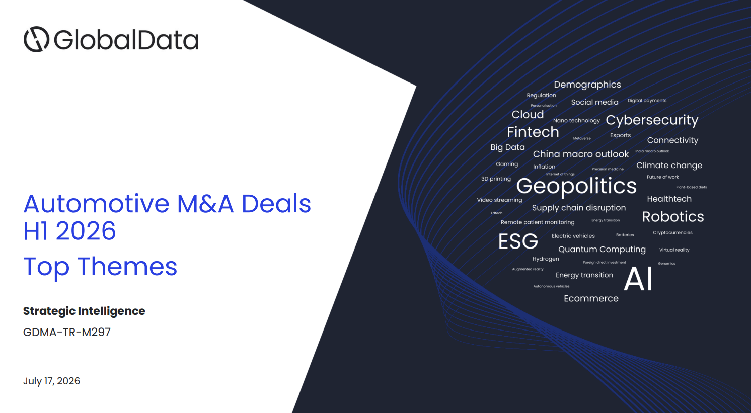 Automotive M&A Deals H1 2026 – Top Themes: Strategic Intelligence thematic reports