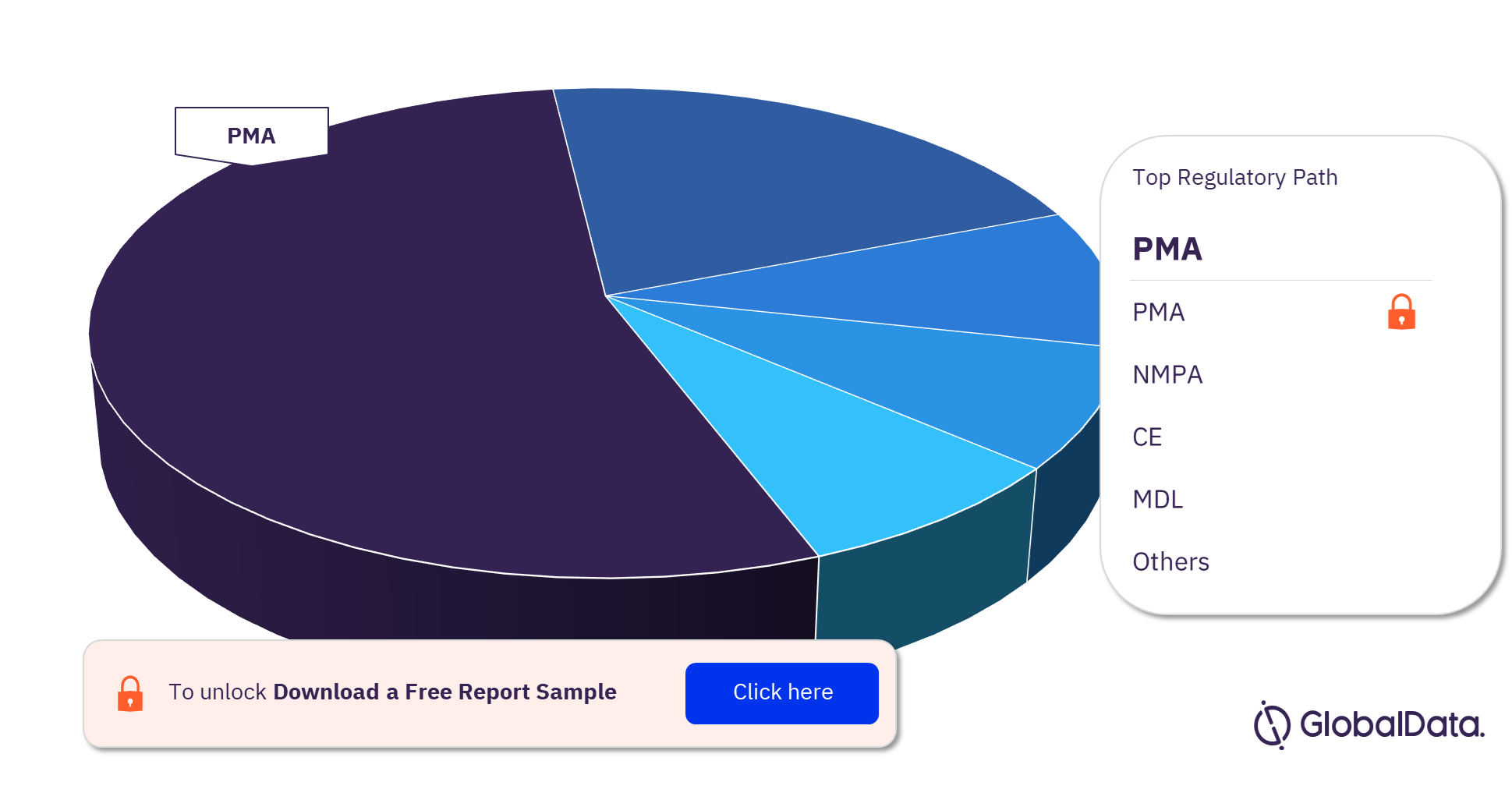 TMVI Pipeline Market Analysis, by Regulatory Paths, 2023 (%)