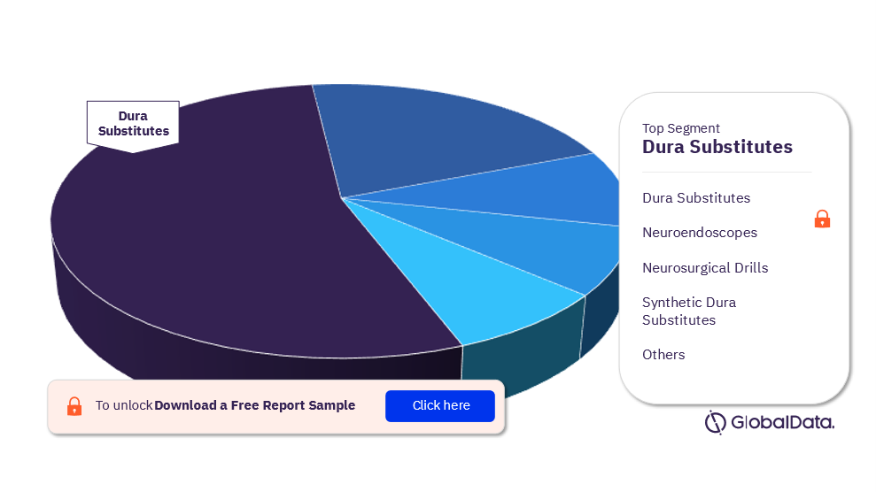 Neurosurgical Products Pipeline Market Analysis, by Segments, 2023 (%)