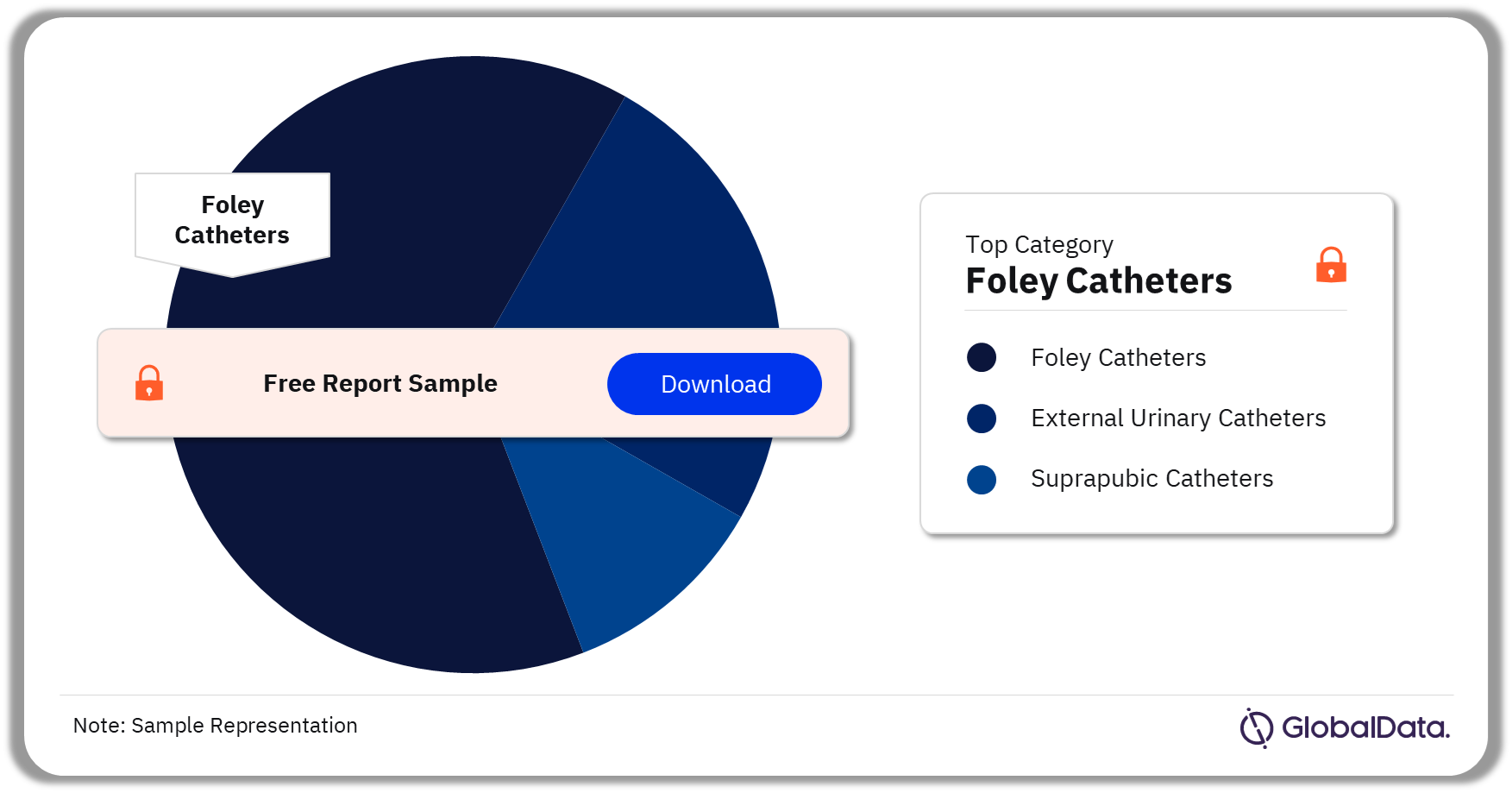 Urinary Catheters Pipeline Market Analysis by Categories, 2024 (%)