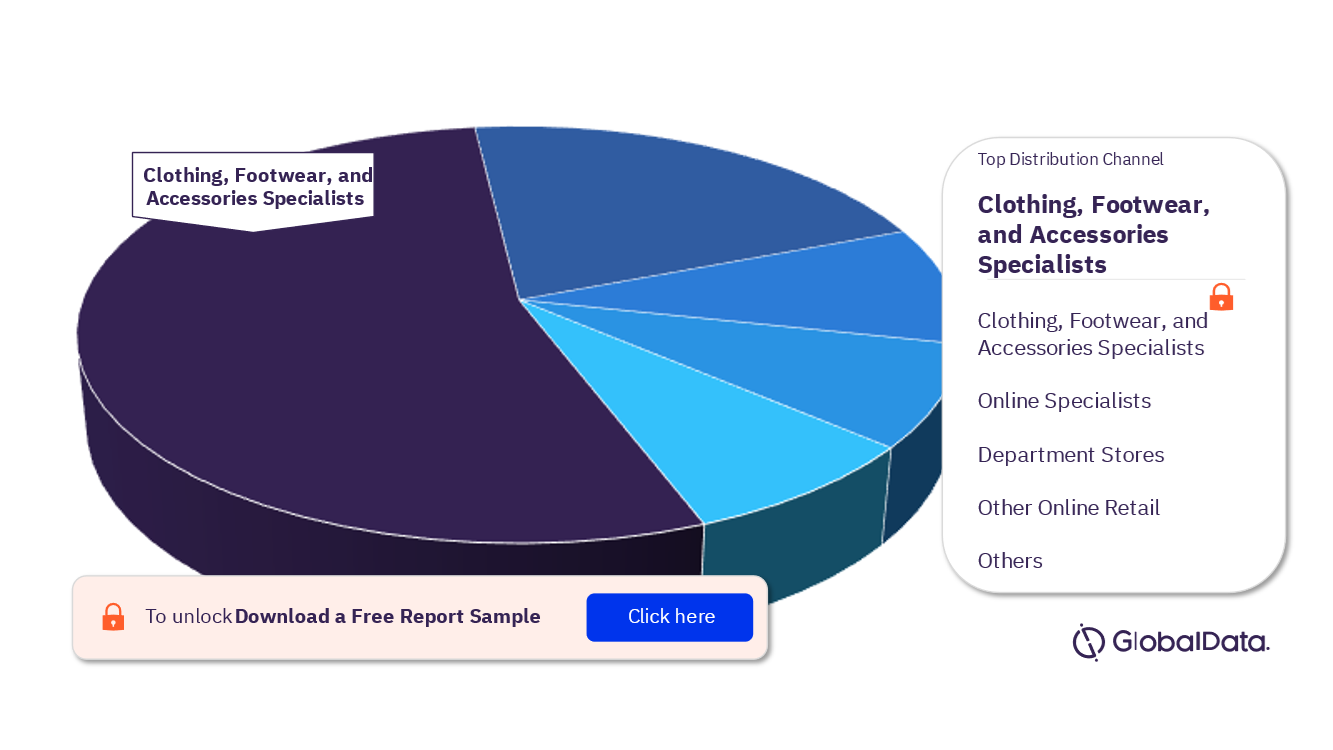 APAC Sportswear Market Analysis, by Distribution Channel, 2021 (%)