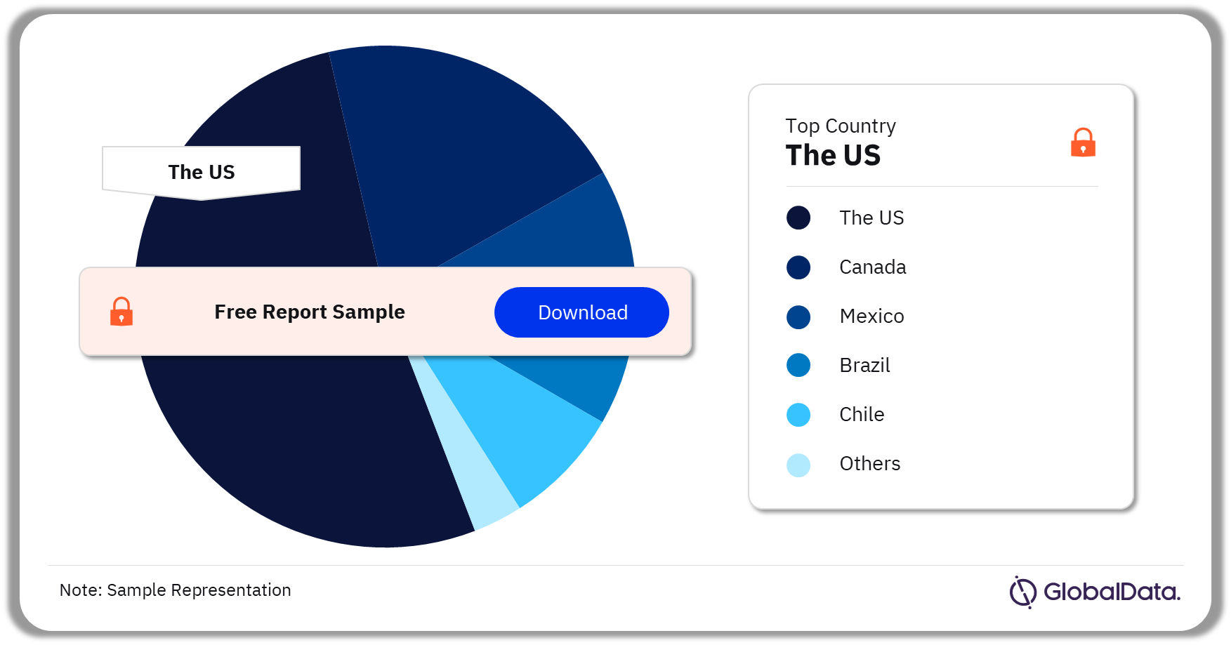 Americas Home and Garden Retail Market Analysis by Countries (Home Improvement), 2022 (%)
