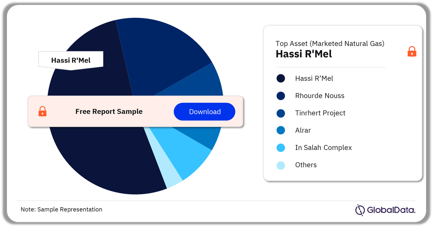 Algeria Oil and Gas E&P Market Analysis by Marketed Natural Gas Production Assets 2022 (%)