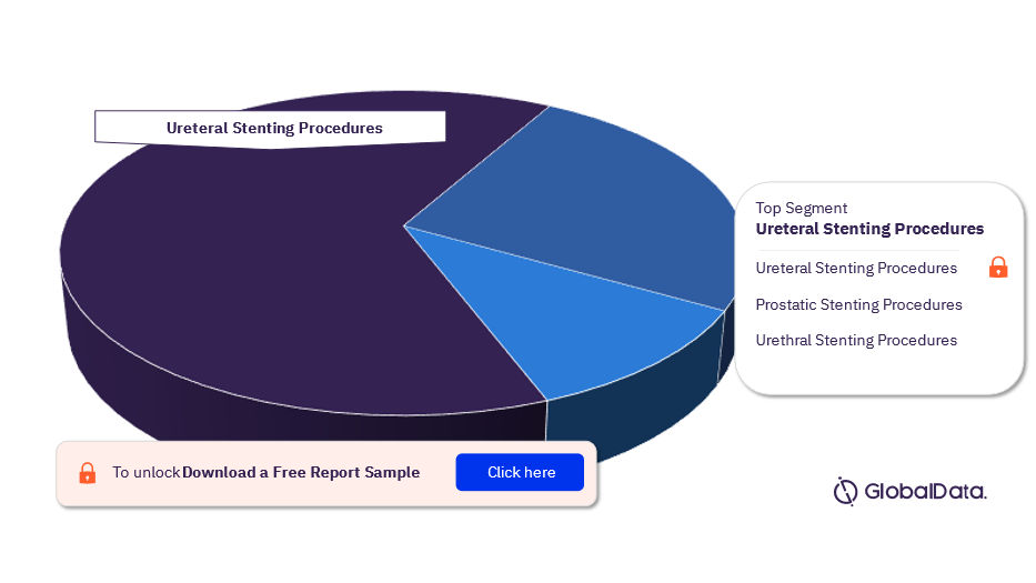 Mexico Urinary Tract Stenting Procedures Market Analysis by Segments, 2022 (%)