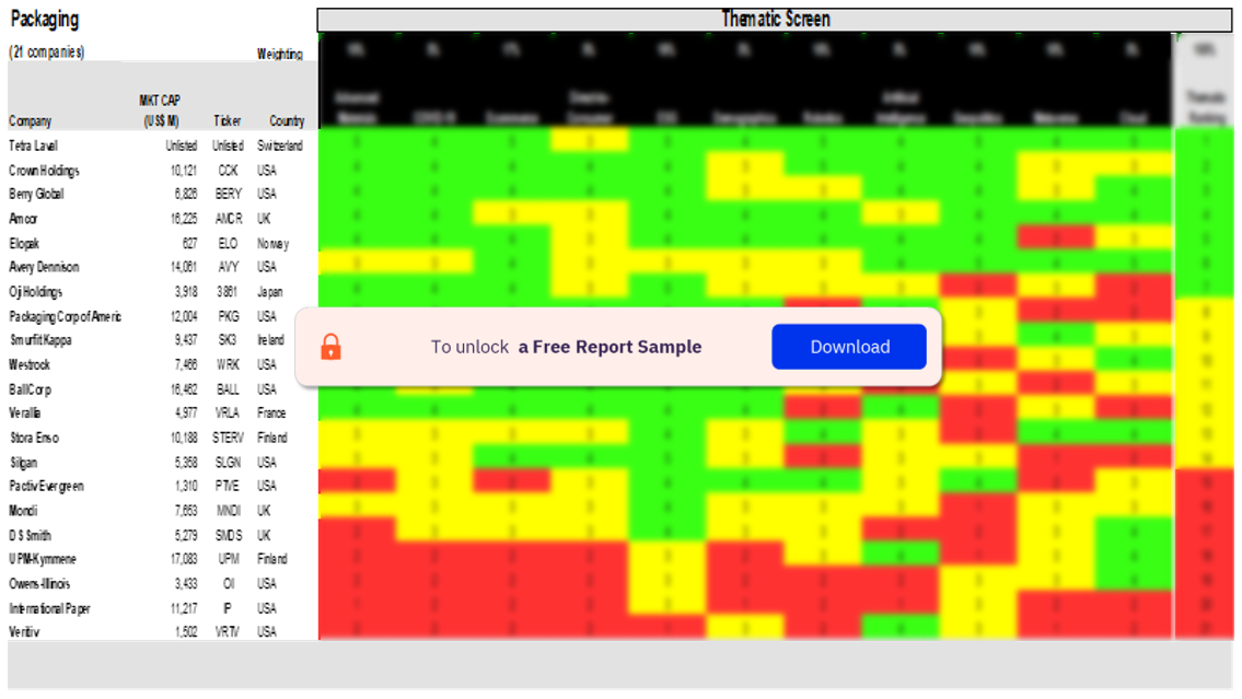 Packaging Sector Scorecard Analysis