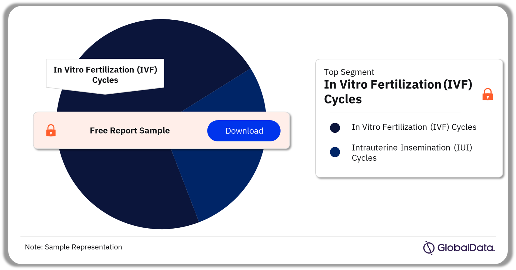 EU5 ART Procedures Market Analysis by Segments, 2022 (%)