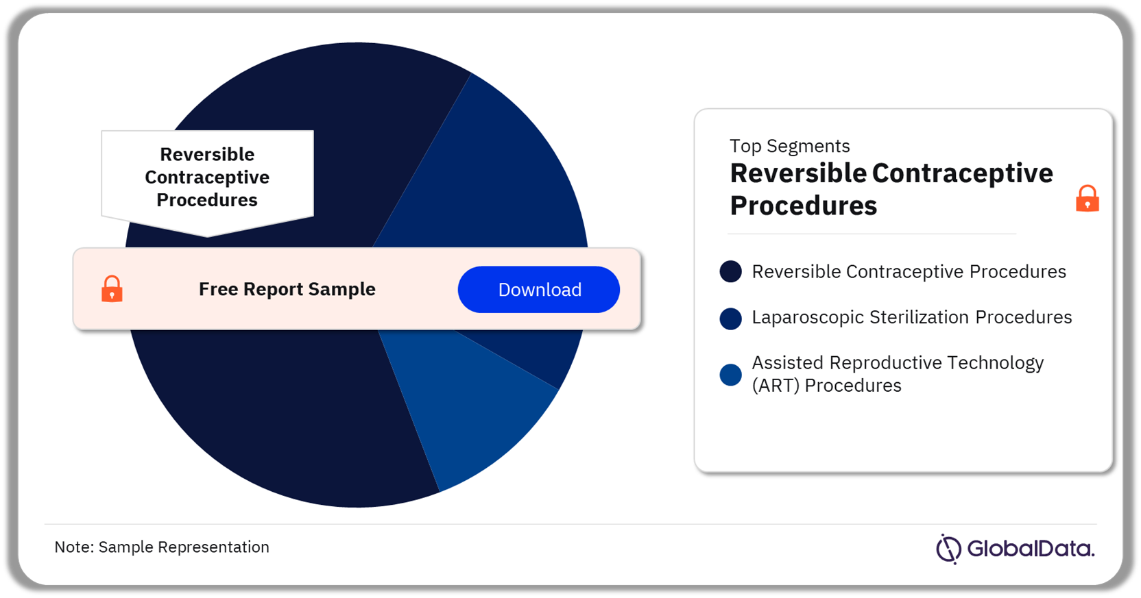 India Reproductive Health Procedures Market Analysis by Segments, 2022 (%)
