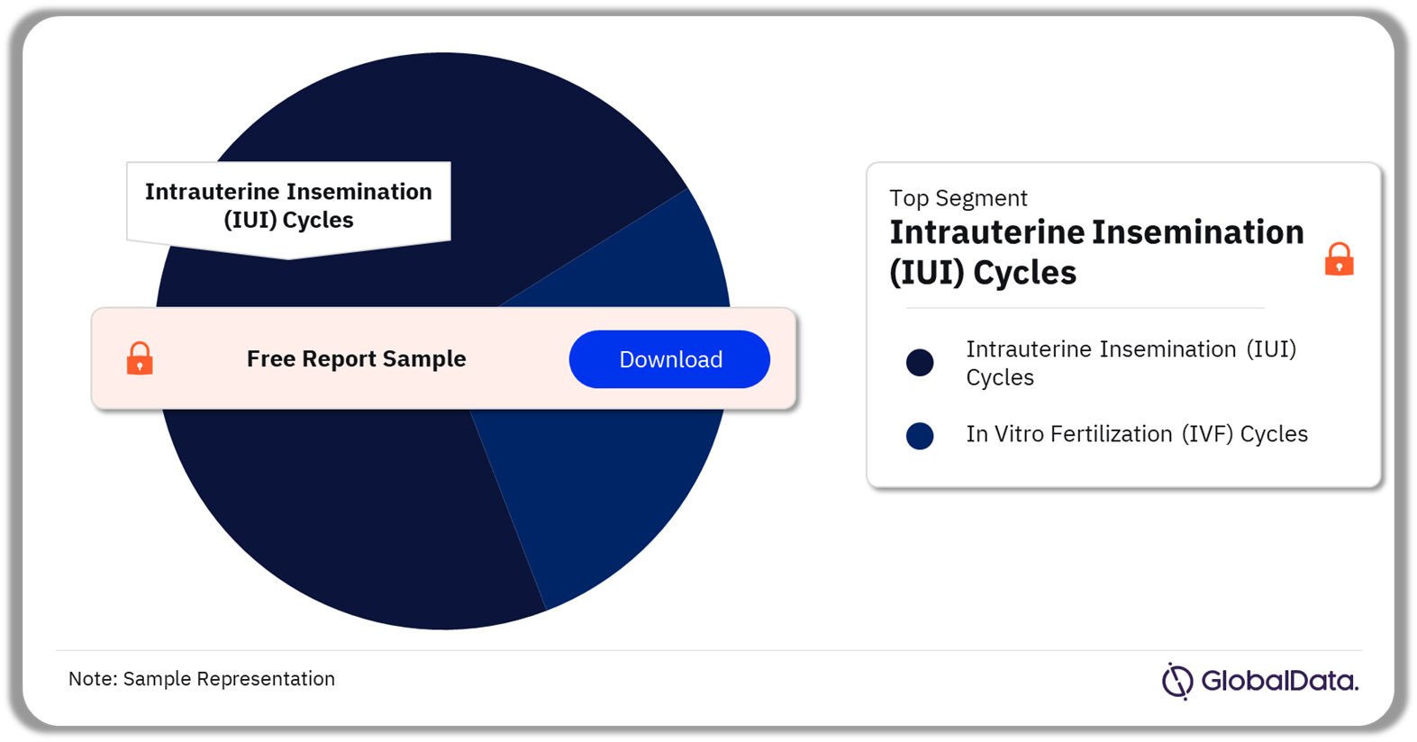 North America ART Procedures Market Analysis by Segments, 2022 (%)