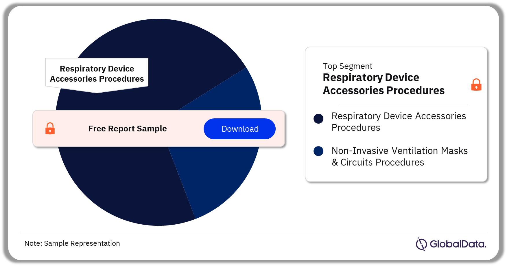 APAC Respiratory Device Procedures Market Analysis by Segments, 2022 (%)