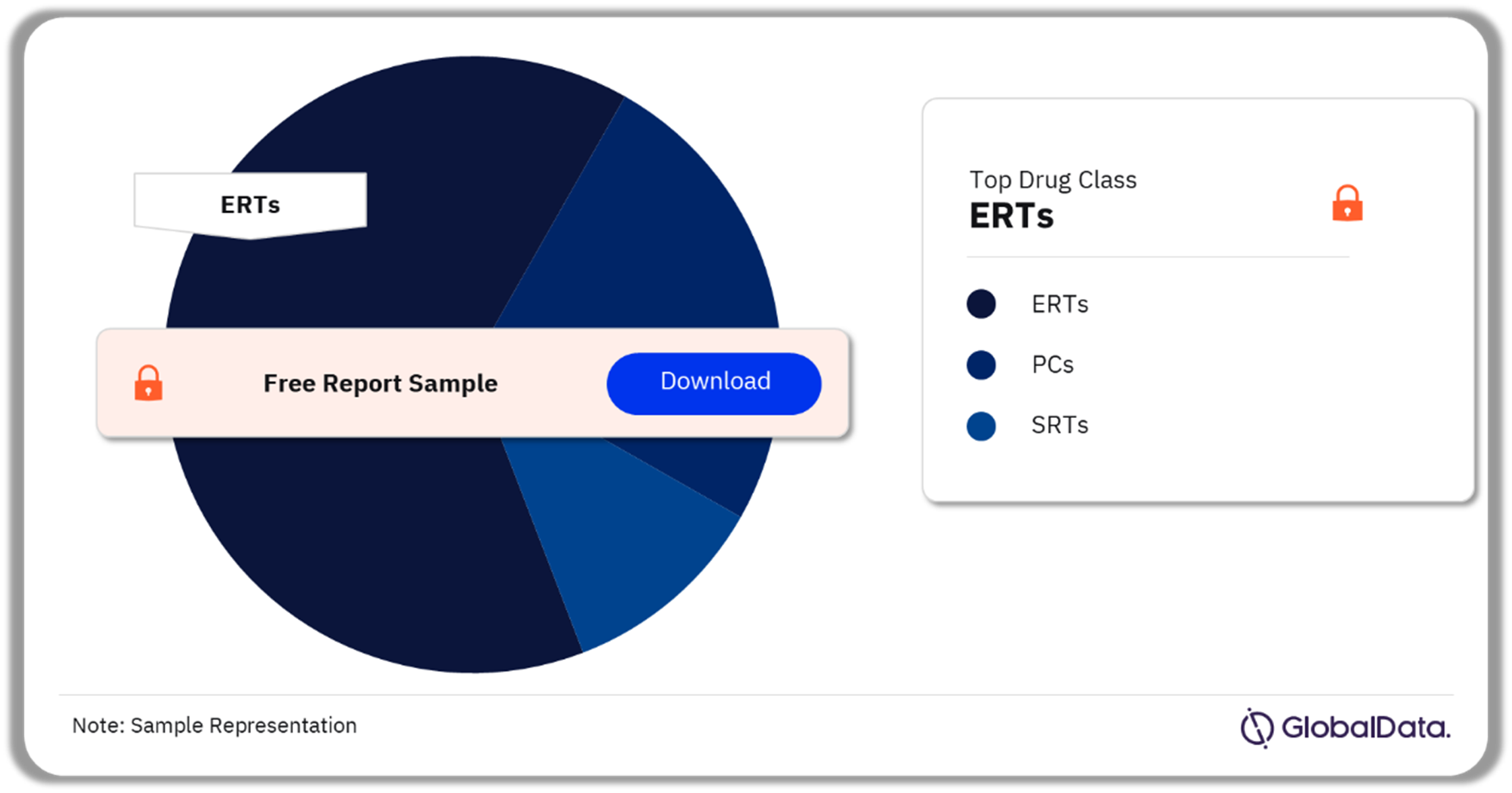 Gaucher Disease Market Analysis by Drug Classes, 2022 (%)