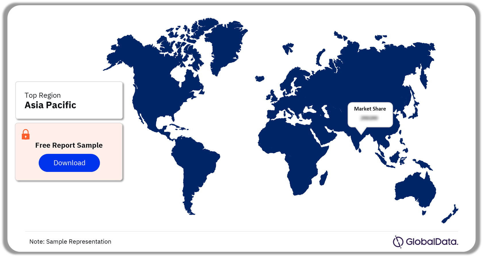 Industrial Fasteners Market Analysis by Region, 2023 (%)