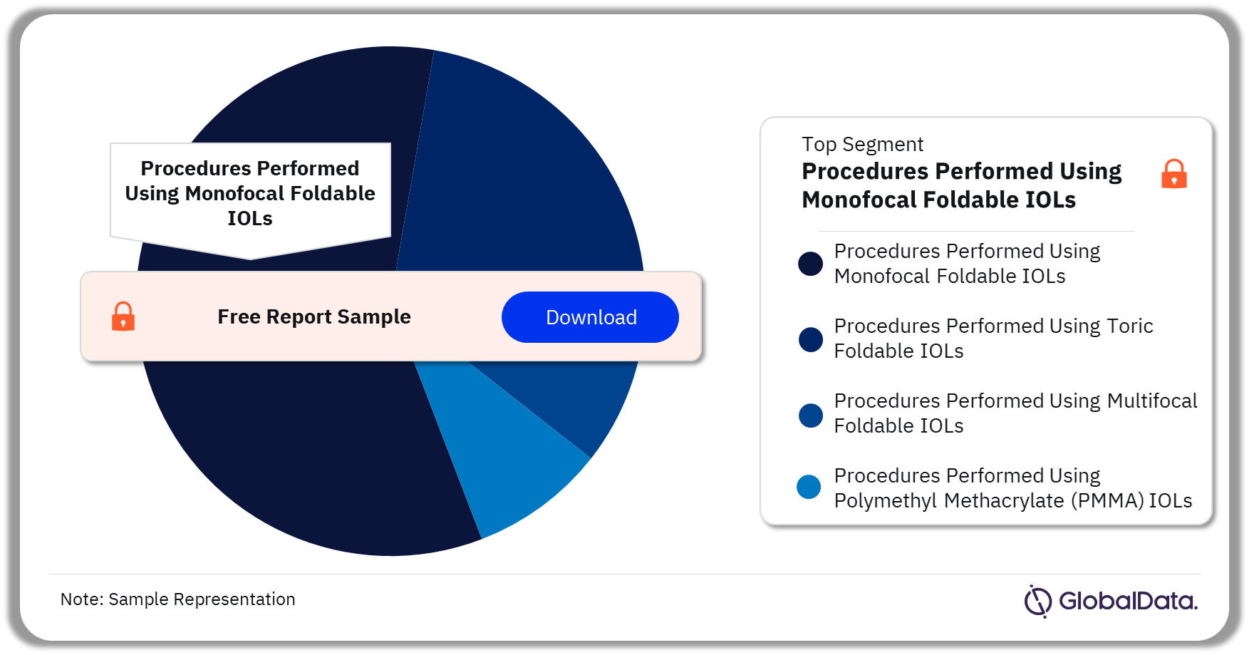 Mexico Intraocular Lens (IOL) Procedures Market Analysis by Segments, 2022 (%)