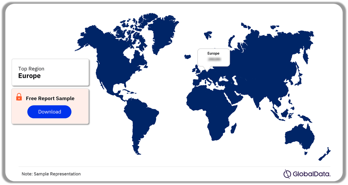 Vacation Rental Market Share by Region, 2023 (%)