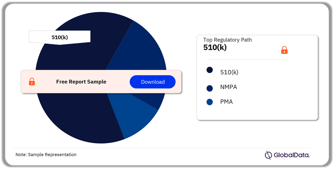 Lower Extremity Peripheral Atherectomy Devices Pipeline Market Analysis by Regulatory Paths, 2024 (%)